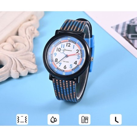 Watch of Berrier, D-3.7 cm, silicone strap L-20 cm, 3 atm