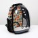 Backpack for carrying animals "Owl Muzzles", transparent, 31 x 28 x 42 cm