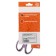 Chancellery scissors 17 cm, with plastic handles and rubber inserts, mix