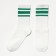 Minaku socks white/green color, rr 36-41 (23-27 cm)