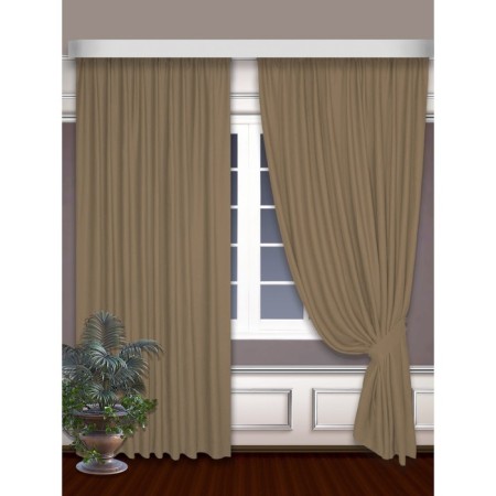 Software curtains, size 150x240 cm - 2 pcs, beige color