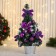 Christmas tree decor "Festive" bow Ball ball, 16x35 cm, purple