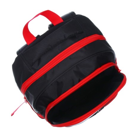 School backpack 41 x 29 x 16 cm, ergonomic back, Hatber Easy, Sport Car, Black/Red NRK_88069-10