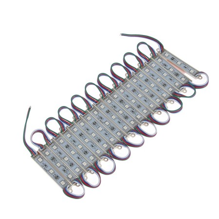 SMD5050, 3 LED, 15 LM/1LED, 1W/module, IP65, RGB, set 20 pcs.-1
