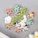 A set of buttons of decorative wood "Cute kitten" set 15 pcs mix 2x2.1 cm