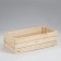 Box wooden for shelves with a depth of 50x25x15 cm