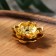 Bowl stand, "water lily", golden