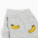 Women's socks "Banans", gray color, size 23-25