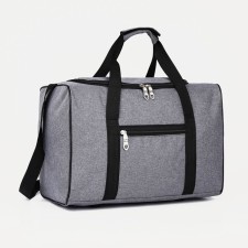 Road bag with lightning, external pocket, long belt, gray color
