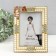 Photo frame 3081 10x15 cm "Pearls" plastic, col. gold