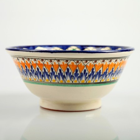 Rishtan ceramics "Patterns", 18 cm, big, mix-6