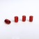 Cap on the Torso valve, red, set 4 pcs
