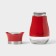 Glass Solonka "Shine", 5.5 × 5 × 11 cm, red color, inscription mix