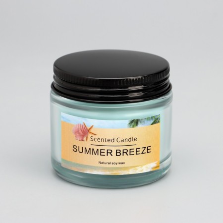 Aromatic candle "Summer Breeze", 5*5cm, 140 gr-4