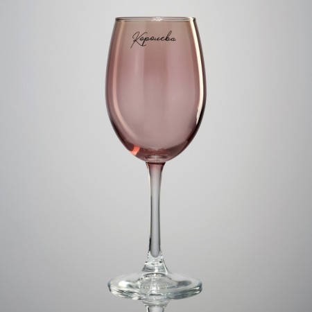 Glass for the wine "Queen", 360 ml, pink-1