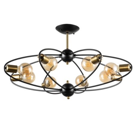 Glasgow chandelier, 8x40W E27, black color