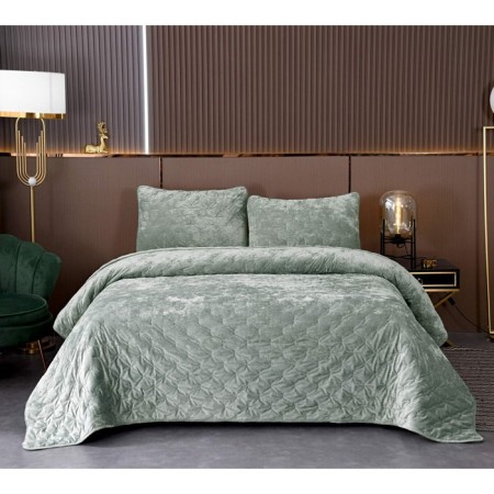 Set: cover 240x260 cm, pillowcase 50x70 cm - 2 pcs, emerald color
