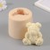 Silicone Mold "Bear from Roses" 7, x5.3x8 cm mix