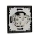 Single Luazon Lighting "Antei", 10 A, hidden, without salary, black