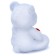 Soft toy "Bear Velvet" with Valentine, 30 cm, white color