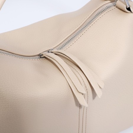 Board-sacking bag, long belt, beige color-4