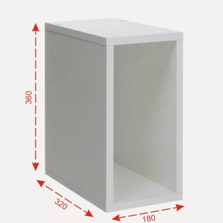 Stella No. 2 Dice Cube 1/2 section, 360x180x320, white-1