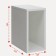 Stella No. 2 Dice Cube 1/2 section, 360x180x320, white