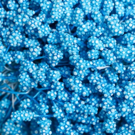 Stamens for flowers "droplets Bulf -Blue" 4x7 mm set 700 pcs length 6.5 cm-2