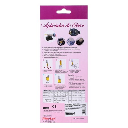Thermo-applianator for gluing rhinestones, 7 nozzles, stand, No. OR-02-3