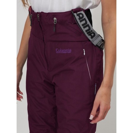 Ski-loving trousers, size 42, dark purple color-15