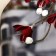 Artificial flowers "Silk White -flowered" 74x4 cm, burgundy
