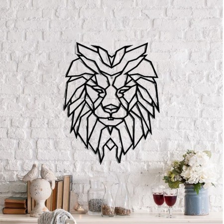 Metal panel "lion" 30x30cm
