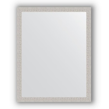 Mirror in the baguette frame - chrome mosaic 46 mm, 71 x 91 cm, evoForm