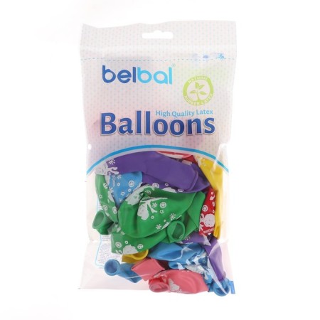 Latex ball 14 “Fixiki. Comics”, pastel, 4-sided, set 25 pcs., Mix-2