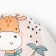 Decorative Ethel Pillow "Giraffe" D 30 cm, velor 100% p/e
