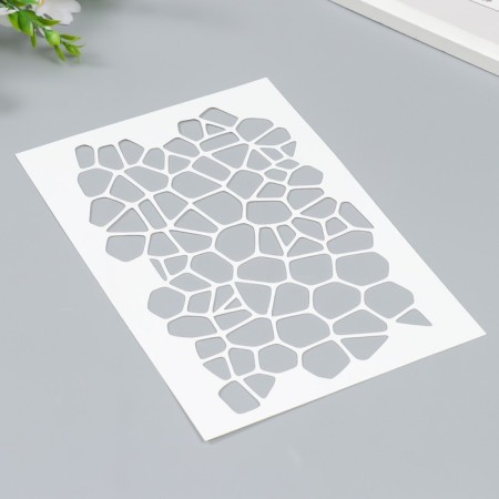 Plastic stencil "Geometry" 24x16 cm-1