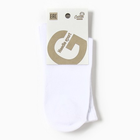 Male socks, white color, size 25-27-2
