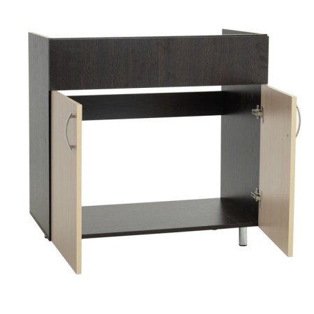 Floor cabinet for sink 800 tonic, wenge/oak milk-1
