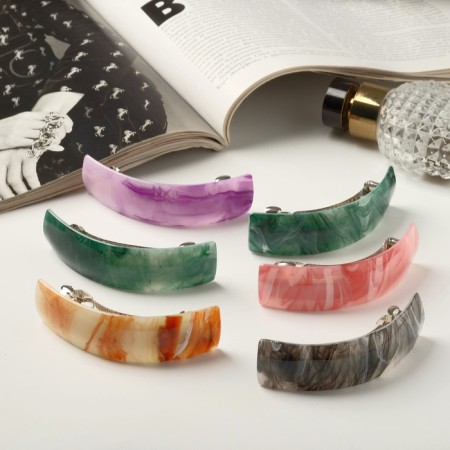Hair hairpin "Wanda" structure, 9 cm, mix-1