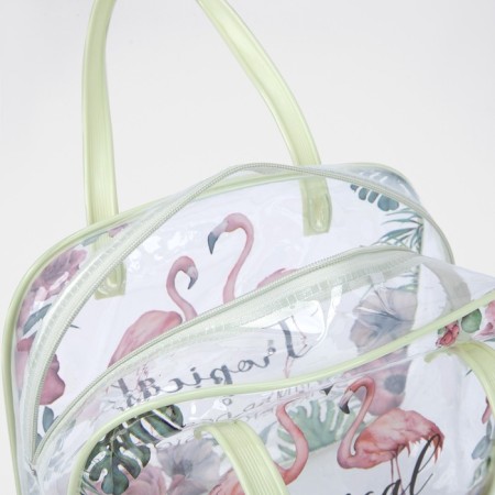 Lightning cosmetic bag, green color-2
