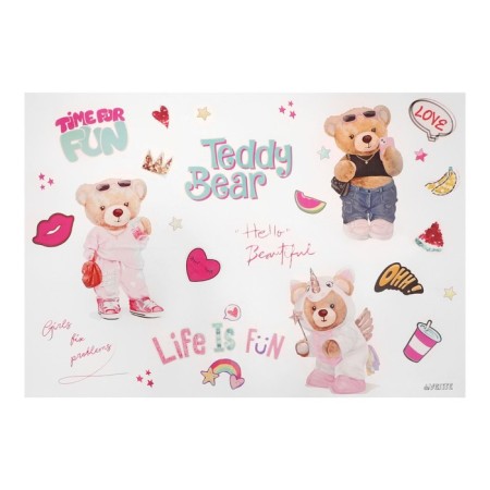 Laying on the table plastic B2 (700 x 500 mm) 150 μm, Teddy Bear