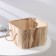 The storage box Home, 24.5 × 24.5 × 15 cm, brown color