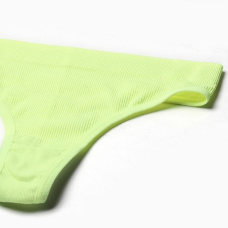 Female set (top, thongs), light green color, size 42-46-6