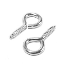 Shurup-ring Stroybat, white zinc, 5x40 mm, 2 pcs