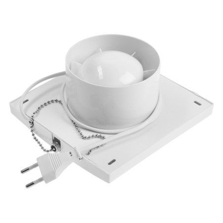 Exhaust Zein Lof-03, D = 100 mm, 220 V, 15 W, mesh, cord switch, white-6