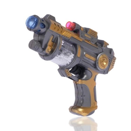 Pistol "Disintegrator", light and sound effects, works from batteries, MIX color