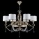 Fiore 6x40W E14 Antique gold chandelier