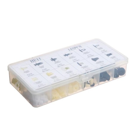 Clips and fasteners, 12 species, set 146 pcs-3