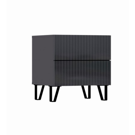 Tumbling bedside Olivia, 500x442x530, graphite/graphite software