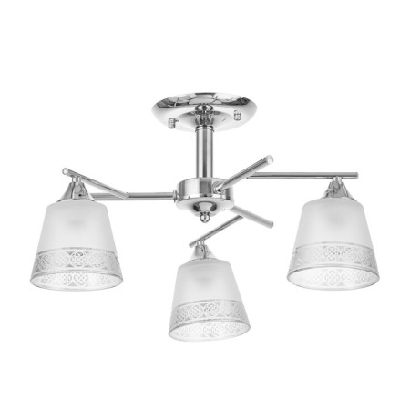 Lamp ceiling angel 52x52x27, 3x60W E27, chrome